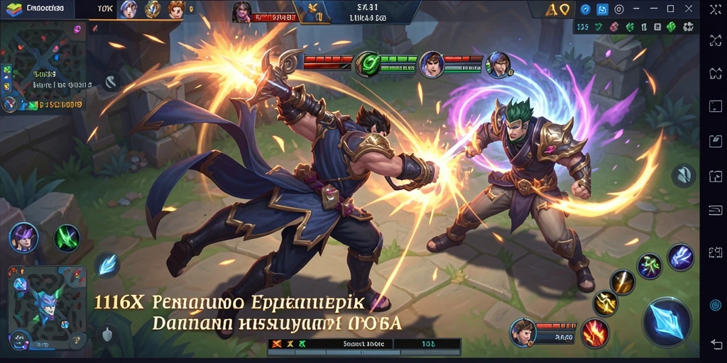 Tampilan gameplay seru dari 116X dengan karakter menarik.