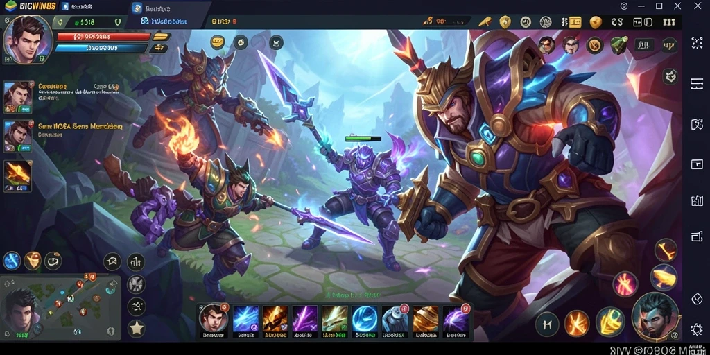 Tampilan screenshot gameplay seru di BIGWIN88 MOBA.