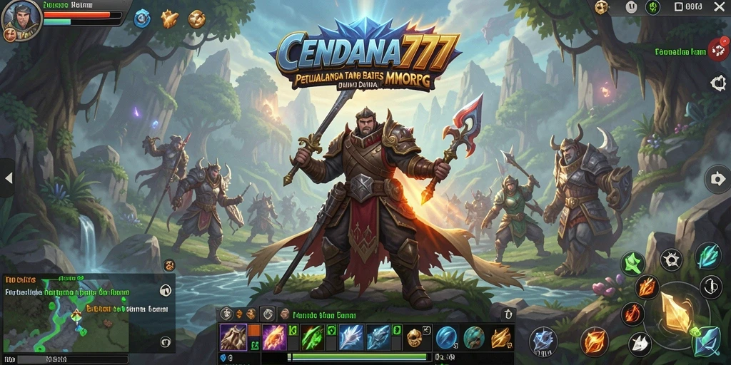 Tampilan gameplay CENDANA777 yang menarik dalam dunia MMORPG.
