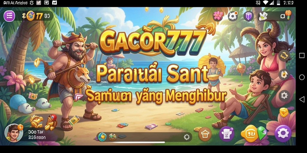 Screenshot utama GACOR777 dengan gameplay yang menarik dan penuh warna.
