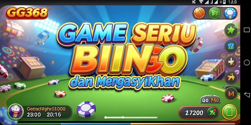 Tampilan utama gameplay Bingo GG368 penuh dengan keseruan dan interaksi.