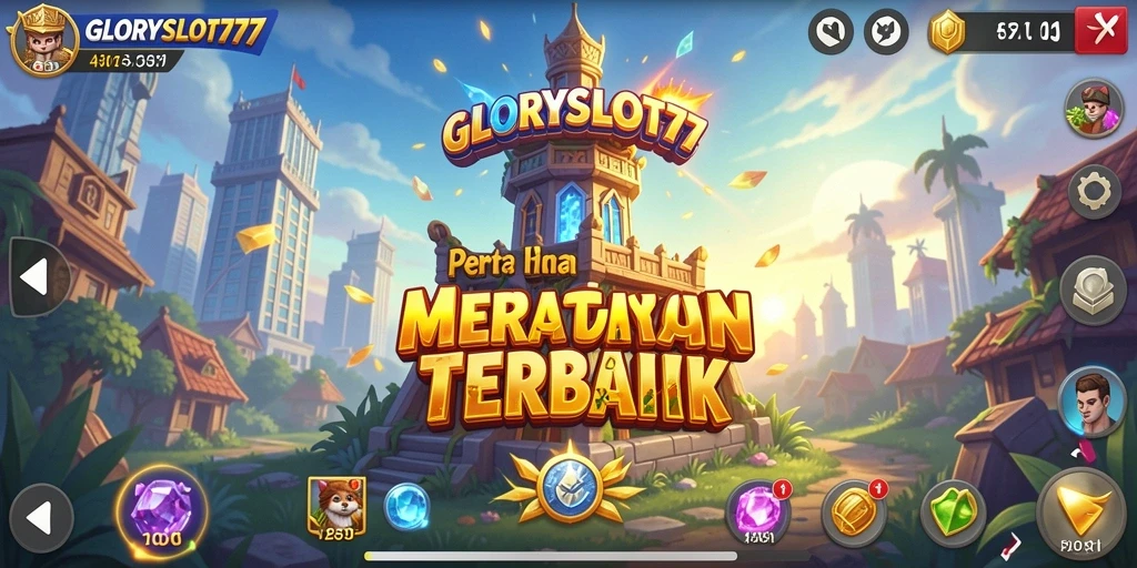 Screenshot gameplay GLORYSLOT777 menampilkan strategi Tower Defense yang mendebarkan.