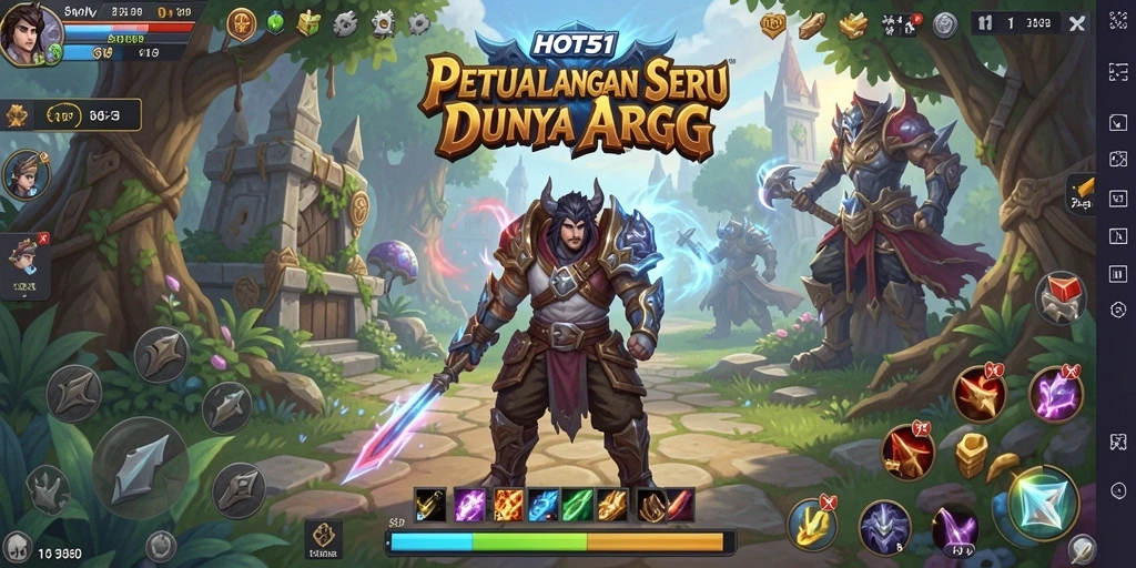 Menampilkan aksi seru dalam gameplay ARPG HOT51 yang menarik.