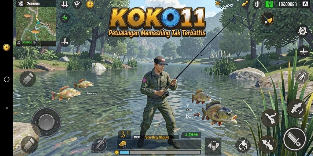Tampak layar gameplay KOKO11 yang seru dan mendebarkan.