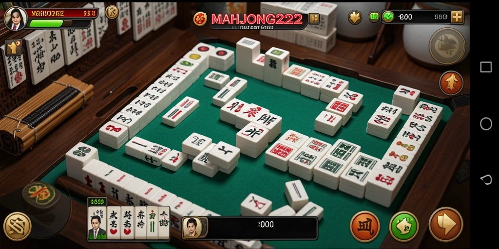 Tampilan gameplay <strong>MAHJONG222</strong> yang penuh aksi dan strategi.
