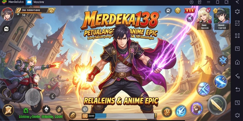 Tampilan visual memukau dari gameplay Anime yang mendebarkan.