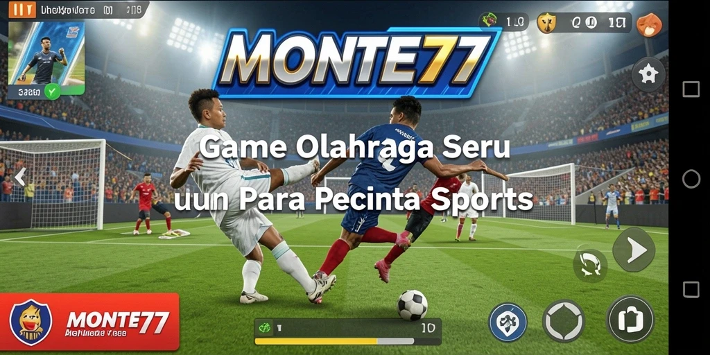 Screenshot gameplay yang menampilkan aksi seru dalam olahraga.