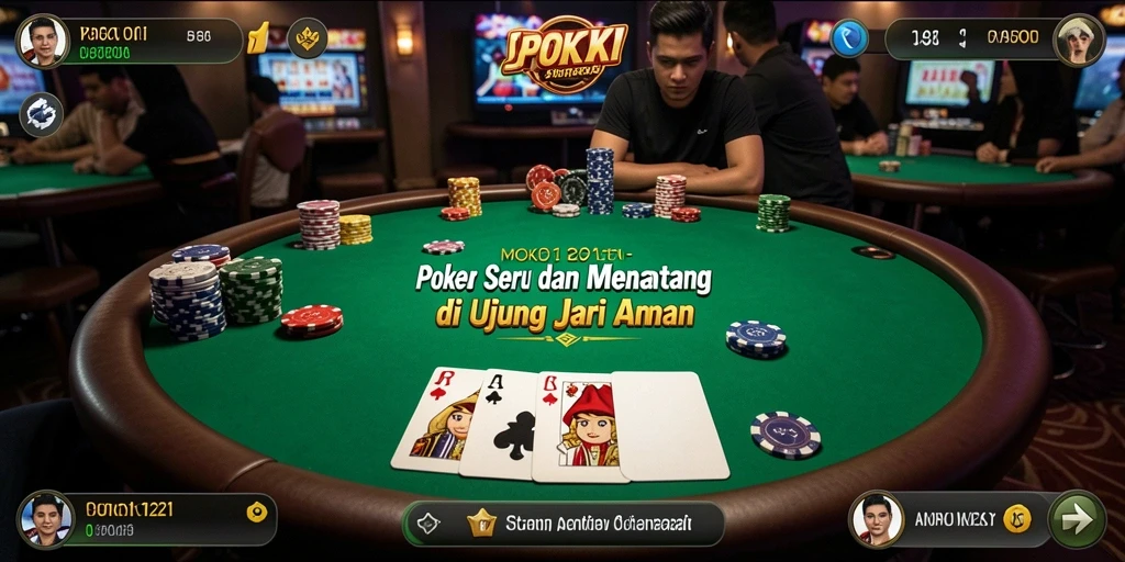 Tampilan gameplay seru Poker di MPO1221.