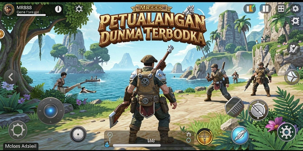 Tampilan gameplay seru di dunia terbuka MR888.