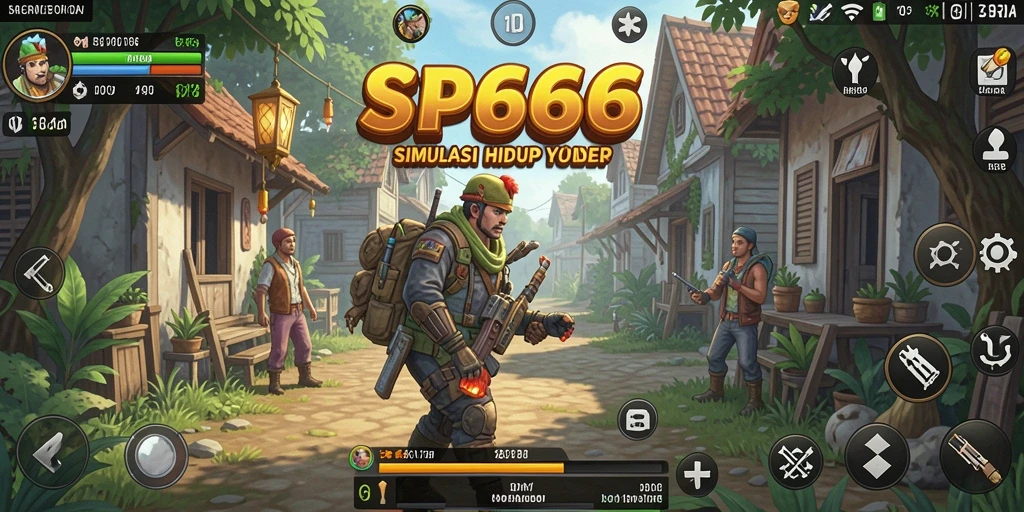 Tampilan gameplay SP666 yang menarik dan penuh warna.