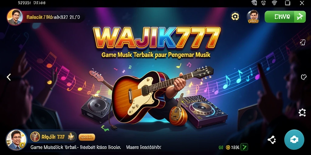 Tampilan gameplay WAJIK777 dengan musik yang mengasyikkan.